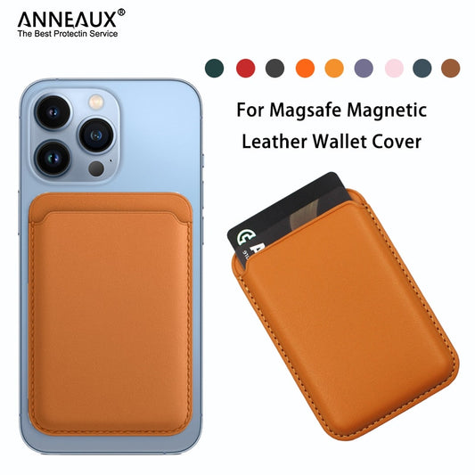 For Magsafe Wallet Magnetic Card Holder Case For iPhone 14 13 11 12 Pro Max Compatible Phone Fashion Leather Bag Accessories