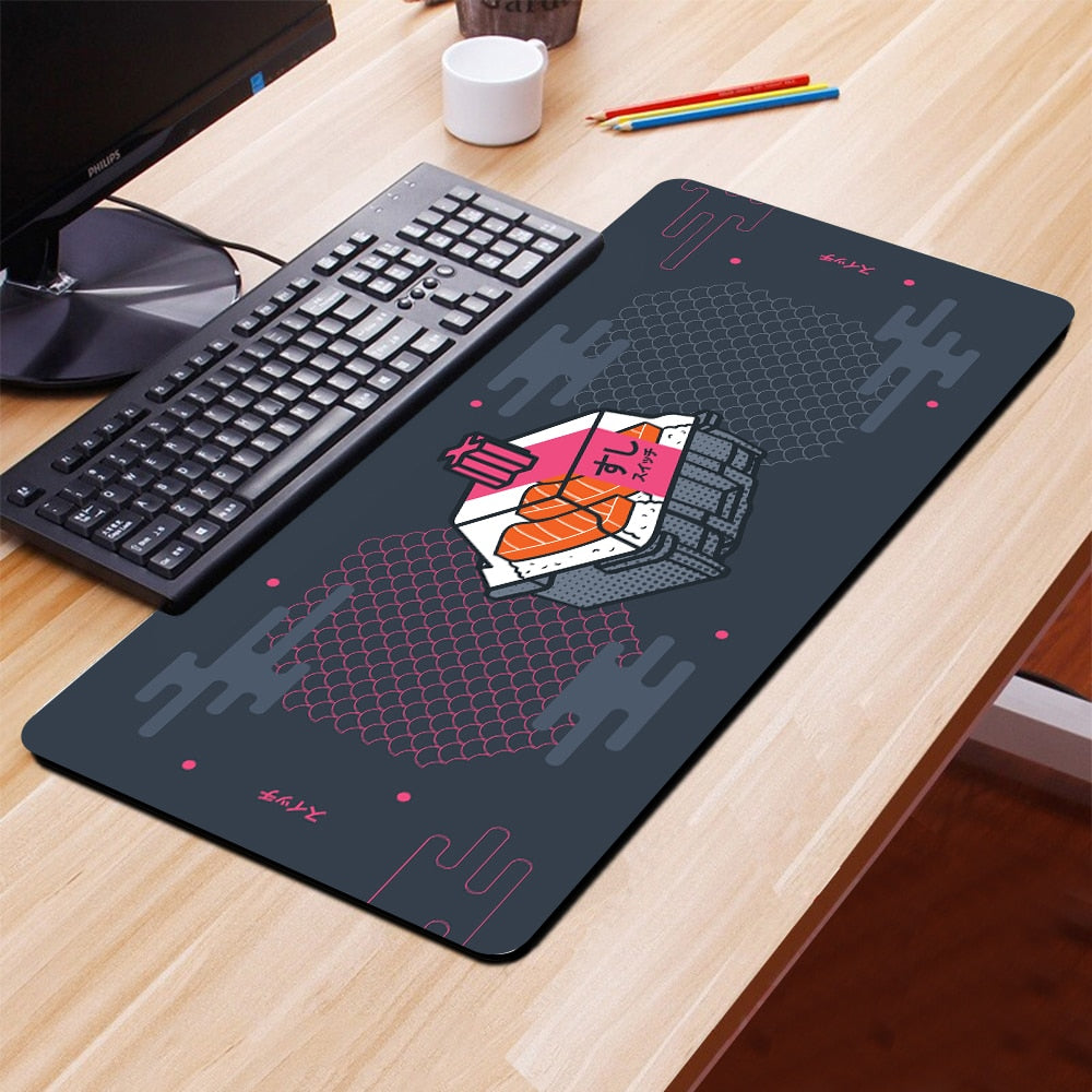 Japanese Sushi Suitchi Carpet Mouse Pad Desktop Mat Extended Desk Mousepad Latop Table Pc Gamer Computer Mat Gaming Game Mat