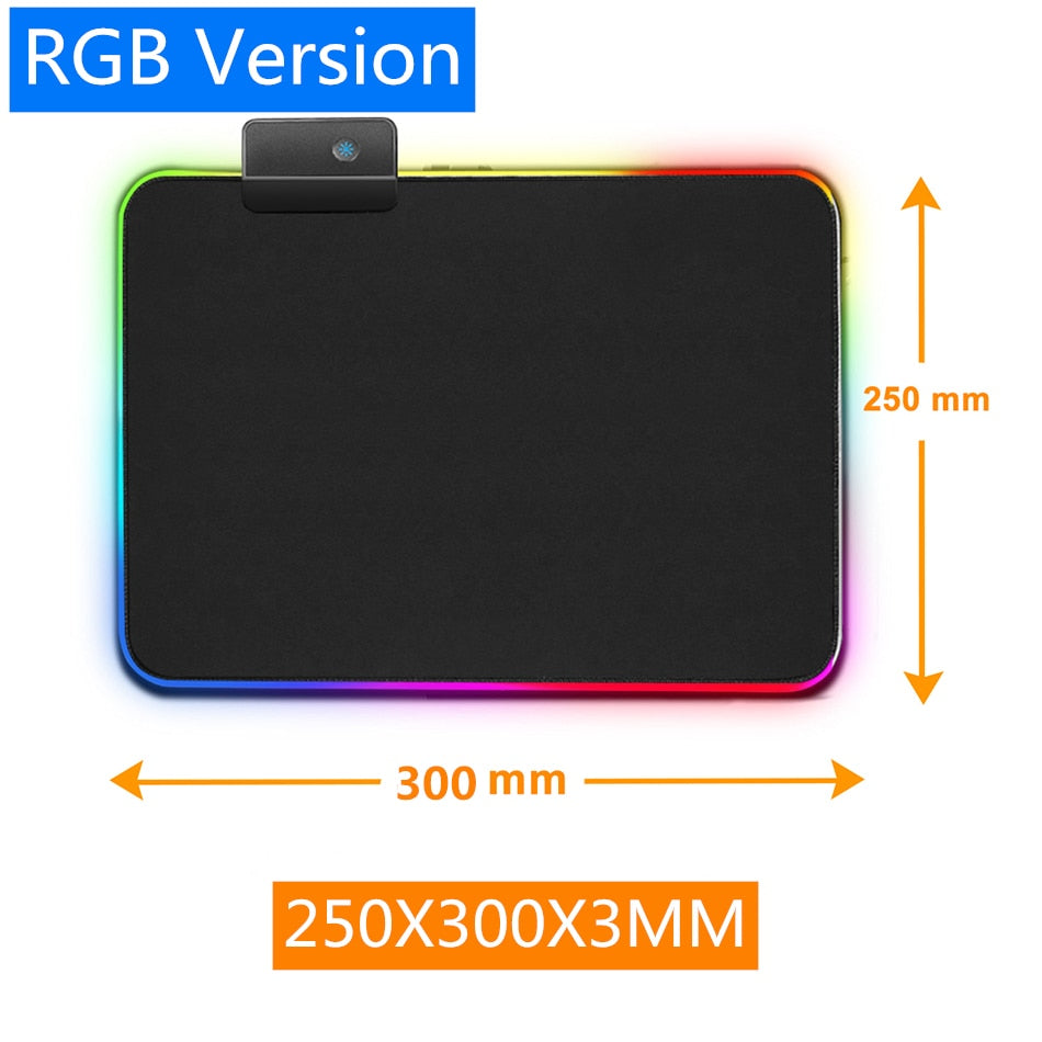 Large Mouse Pad RGB Mouse Mats Mousepad RGB Desk Mat Gaming Mouse Pad Gamer XXL Mause Pad LED Mousepad For PC Mice Keyboard